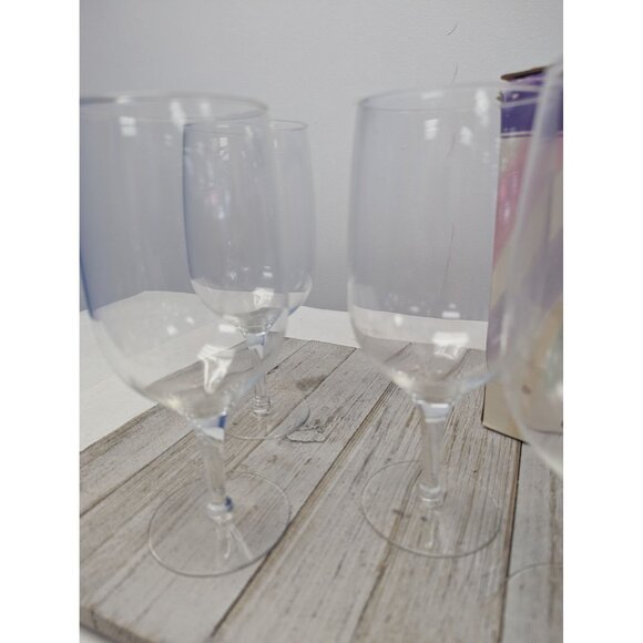 Vintage Mid Century Crisa Dante Glassware 16 oz Set of 4 Ice Tea Glasses - Picture 4 of 6